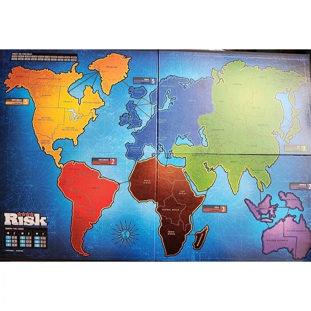 Risk The Game Of Global Domination Board Game 2010 Hasbro Strategy Complete